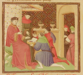 Ms Fr 9141 fol.235 Il Duca che riceve pietre preziose, da 